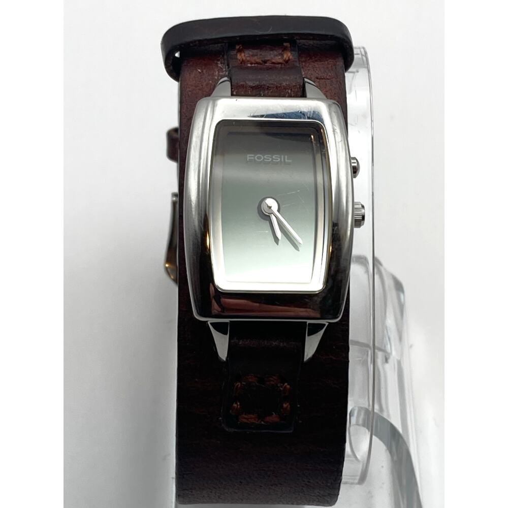Fossil Big Tic Women's Watch 23mm Fresh Batteries - Adjustable Leather Strap WR - Picture 2 of 13